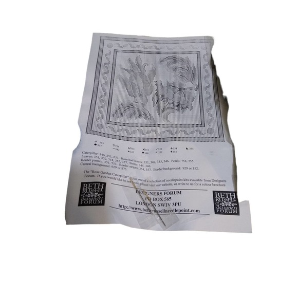 Beth Russell Caterpillar needle point New - Picture 2 of 6